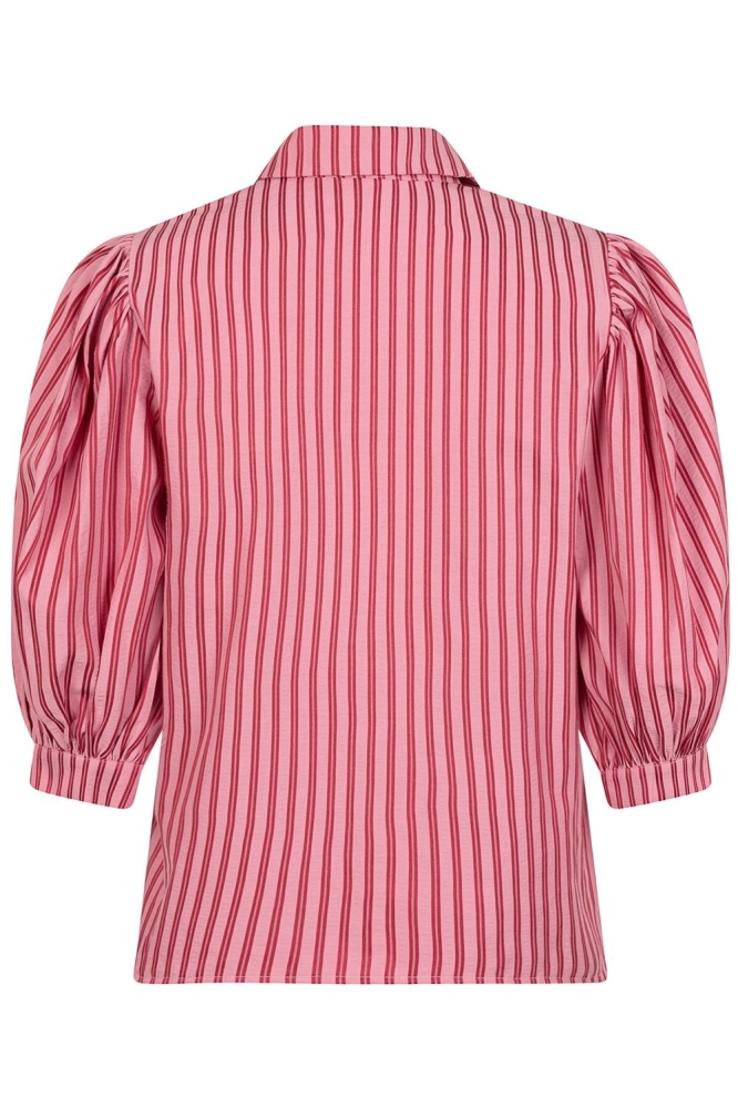 BLOUSE ANNIE HSS2508 10139 PINK/ DARK RED